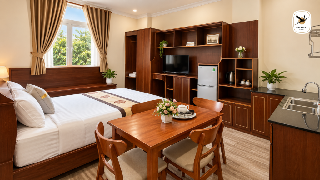 Phòng đơn tiêu chuẩn tại Soravant Hotels Hòa Lợi