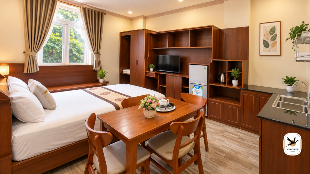 Phòng nghỉ tại khách sạn Mỹ Phước Bình Dương Soravant Hotels