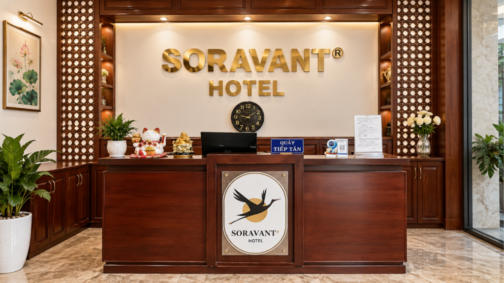 Sảnh chờ Soravant Hotels – khách sạn Bình Dương cho nhân viên đi công tác