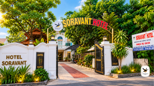 Khách sạn gần KCN VSIP 2 tại Hòa Lợi, sảnh Soravant Hotels